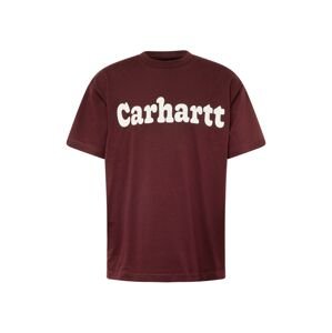 Carhartt WIP Tričko 'Bubbles'  vínovo červená / biela