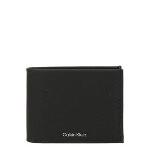 Calvin Klein Peňaženka 'MUST'  čierna / strieborná