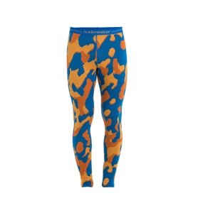ICEBREAKER Športové nohavičky 'Mer 260 Vertex'  modrá / oranžová