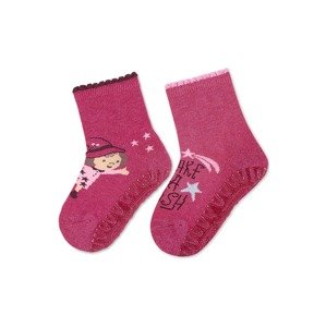 STERNTALER Ponožky  purpurová / svetloružová / bordová / melónová