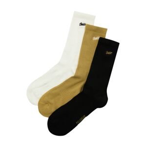 Pull&Bear Ponožky  horčicová / čierna / biela
