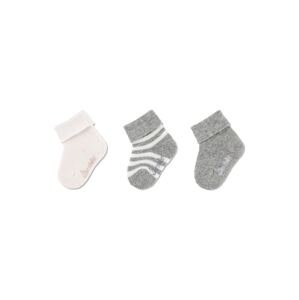 STERNTALER Ponožky  nebielená / sivá melírovaná