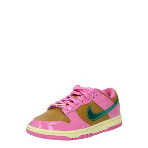 Nike Sportswear Nízke tenisky 'Dunk Parris Goebel QS'  horčicová / smaragdová / ružová