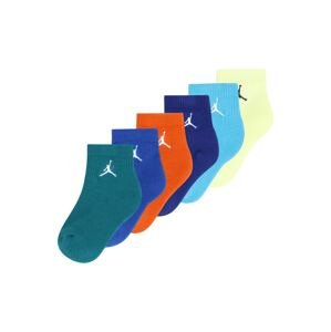 Jordan Ponožky 'EVERYDAY ESSENTIALS'  svetlomodrá / žltá / smaragdová / oranžová