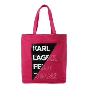 KARL LAGERFELD JEANS Shopper  ružová / čierna / biela