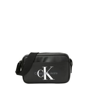 Calvin Klein Jeans Taška cez rameno  tmavosivá / čierna / biela