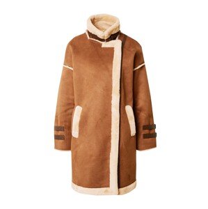 Derhy Prechodný kabát 'CILLA'  farba ťavej srsti / svetlobéžová / čokoládová