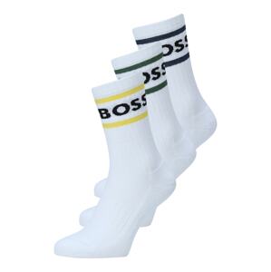 BOSS Ponožky  modrá / žltá / zelená / biela