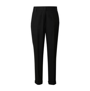 GERRY WEBER Plisované nohavice  čierna / biela