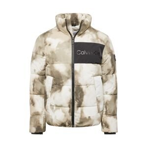 Calvin Klein Zimná bunda  béžová / piesková / čierna