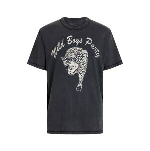 AllSaints Tričko 'WILD BOYS'  svetlosivá / čierna