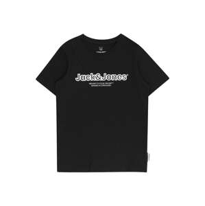 Jack & Jones Junior Tričko 'LAKEWOOD'  čierna / biela
