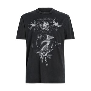 AllSaints Tričko 'PARLOUR'  sivá / čierna