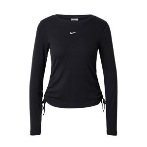Nike Sportswear Tričko 'ESSNTL'  čierna / šedobiela