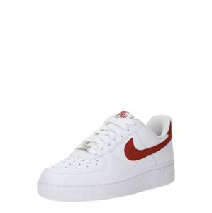 Nike Sportswear Nízke tenisky 'Air Force 1 07'  červená / biela