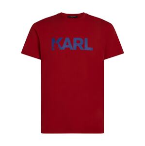Karl Lagerfeld Tričko  tmavomodrá / bordová