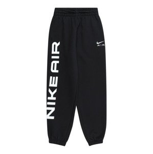 Nike Sportswear Nohavice 'CLUB FLC AIR'  čierna / biela