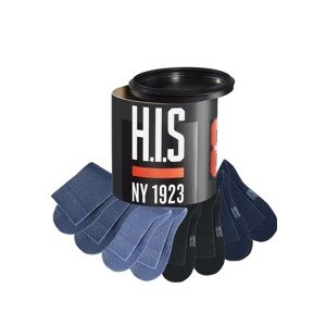H.I.S Ponožky  námornícka modrá / dymovo modrá / modrá melírovaná / čierna