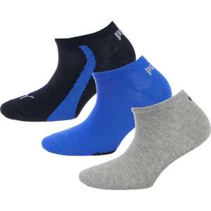 PUMA Športové ponožky  modrá / sivá / zmiešané farby / čierna