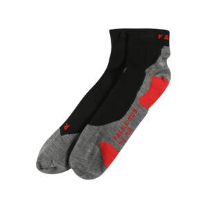 FALKE Športové ponožky  sivá / červená / čierna