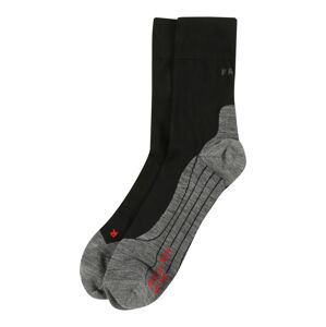 FALKE Športové ponožky 'RU4'  sivá / červená / čierna