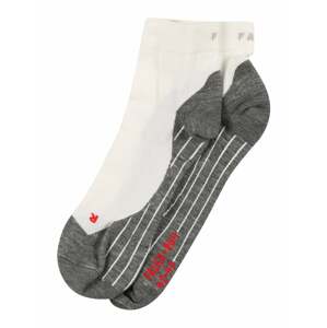 FALKE Športové ponožky  sivá / červená / biela