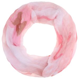 MYMO Kruhový šál  ružová / pastelovo ružová / hrdzavohnedá