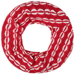 MO Kruhový šál  červená / biela
