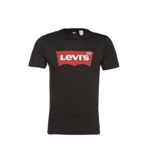 LEVI'S Tričko  čierna / svetločervená / biela