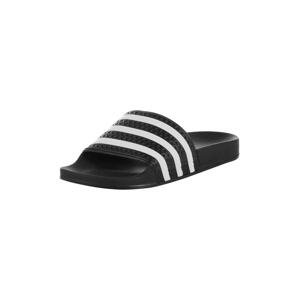ADIDAS ORIGINALS Plážové / kúpacie topánky 'Adilette'  čierna / biela