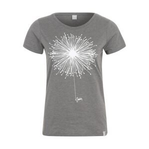 Iriedaily T-Shirt 'Blowball'  sivá melírovaná / biela