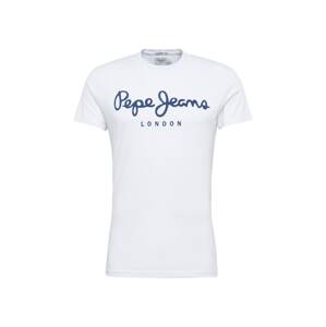 Pepe Jeans Tričko  biela / indigo