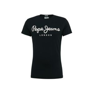 Pepe Jeans Tričko 'ORIGINAL STRETCH'  čierna / biela