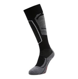 FALKE Športové ponožky  svetlosivá / čierna / biela