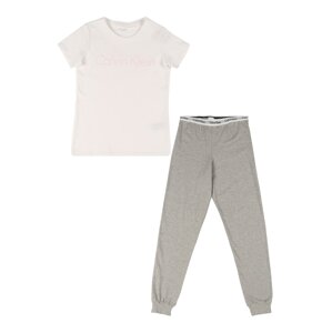 Calvin Klein Underwear Pyžamo  sivá / biela