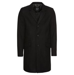 Only & Sons Prechodný kabát 'JULIAN SOLID WOOL COAT'  čierna