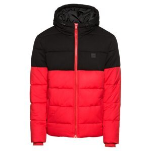 Urban Classics Zimná bunda  čierna / svetločervená
