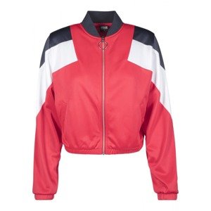 Urban Classics Prechodná bunda  tmavomodrá / svetločervená / biela