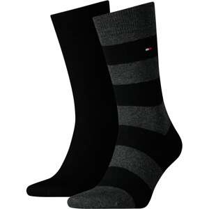 Tommy Hilfiger Underwear Ponožky  čierna / svetlosivá / tmavosivá