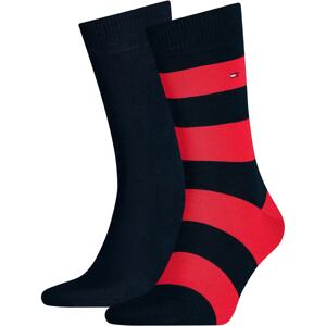 Tommy Hilfiger Underwear Ponožky  tmavomodrá / červená