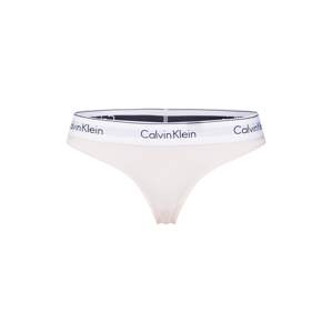 Calvin Klein Underwear Tangá 'Nymphs'  púdrová / čierna / biela