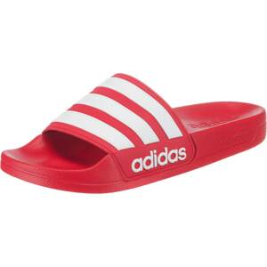 ADIDAS PERFORMANCE Plážové / kúpacie topánky 'Adilette'  biela / červená