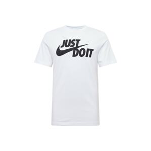 Nike Sportswear Tričko 'Just Do It'  čierna / šedobiela