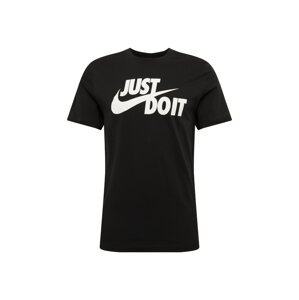 Nike Sportswear Funkčné tričko 'Just Do It'  biela / čierna