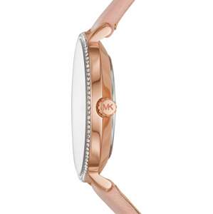 Michael Kors Analógové hodinky 'MK2803'  ružové zlato / staroružová / biela