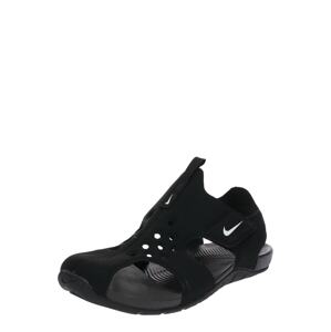 Nike Sportswear Plážové / kúpacie topánky 'Sunray Protect 2'  čierna / biela