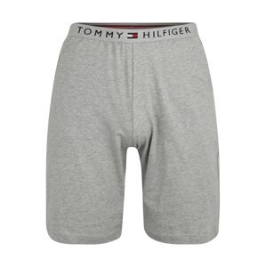 Tommy Hilfiger Underwear Pyžamové nohavice  sivá melírovaná / námornícka modrá / červená / biela