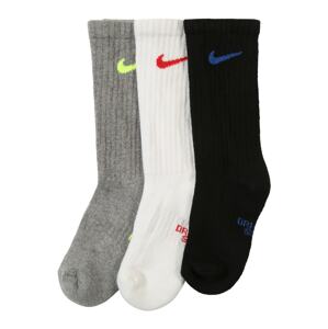 Nike Sportswear Ponožky 'Cushioned Crew Training Socks (3 Pair)'  biela / sivá / čierna