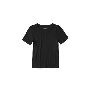 Abercrombie & Fitch T-Shirt 'S119-SS SLIM RIB TEE NEUTRALS'  čierna