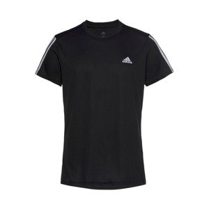 ADIDAS PERFORMANCE Funkčné tričko 'Running 3-Streifen'  biela / čierna